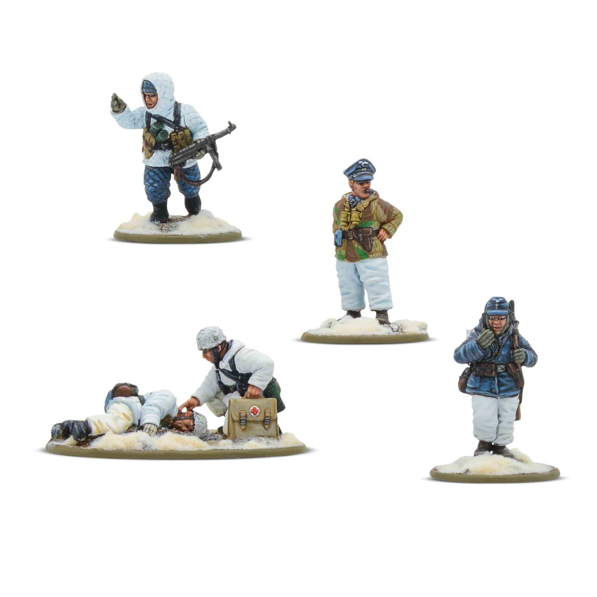 Bolt Action: German: Fallschirmjager (winter) HQ 