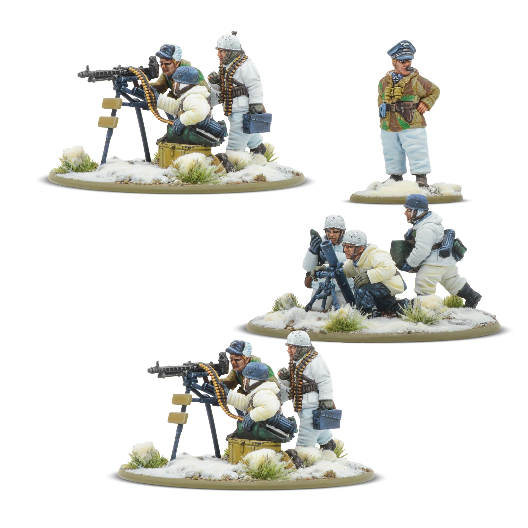 Bolt Action: German: Fallschirmjager (winter) Heavy Weapon Platoon 