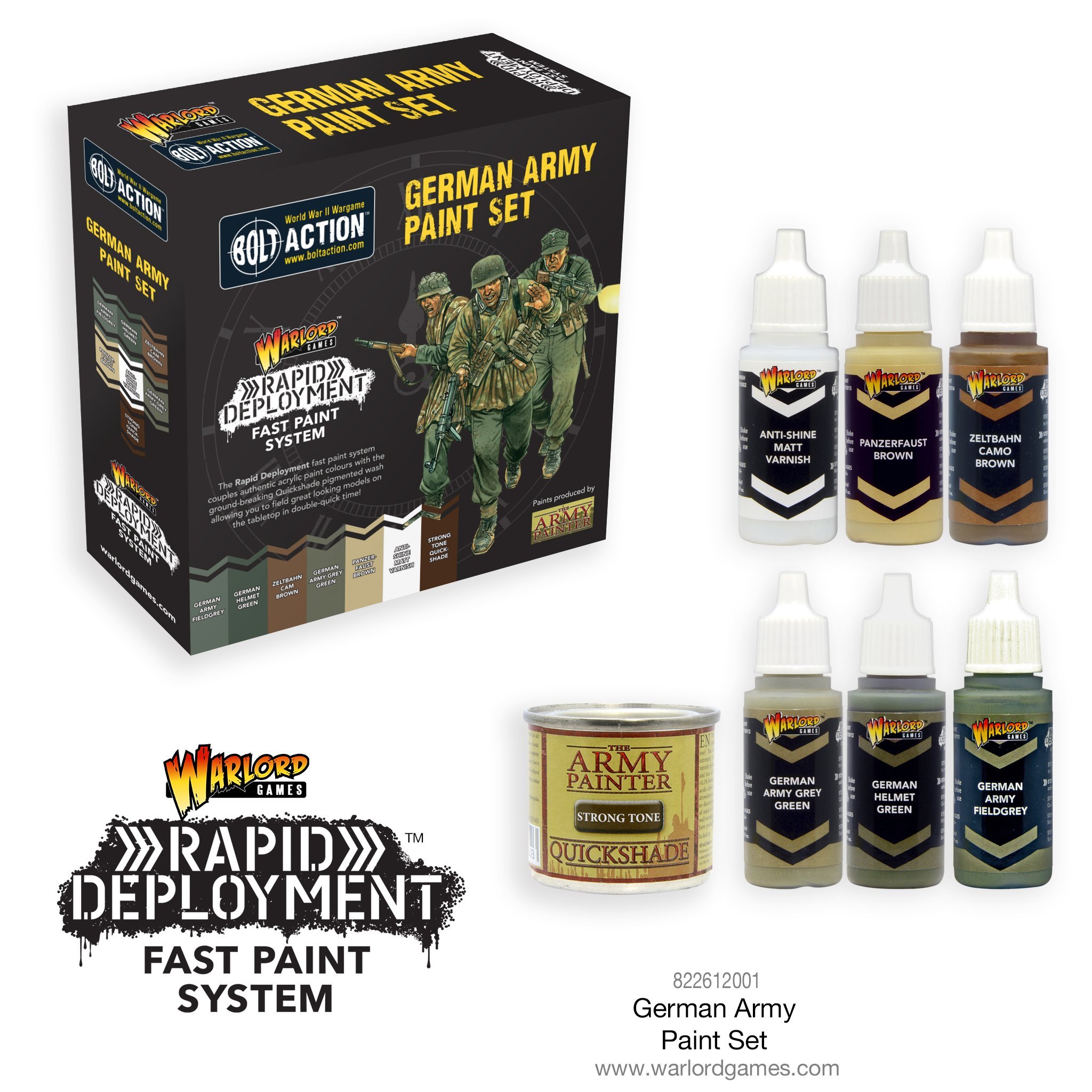 Bolt Action: German: Paint Set 