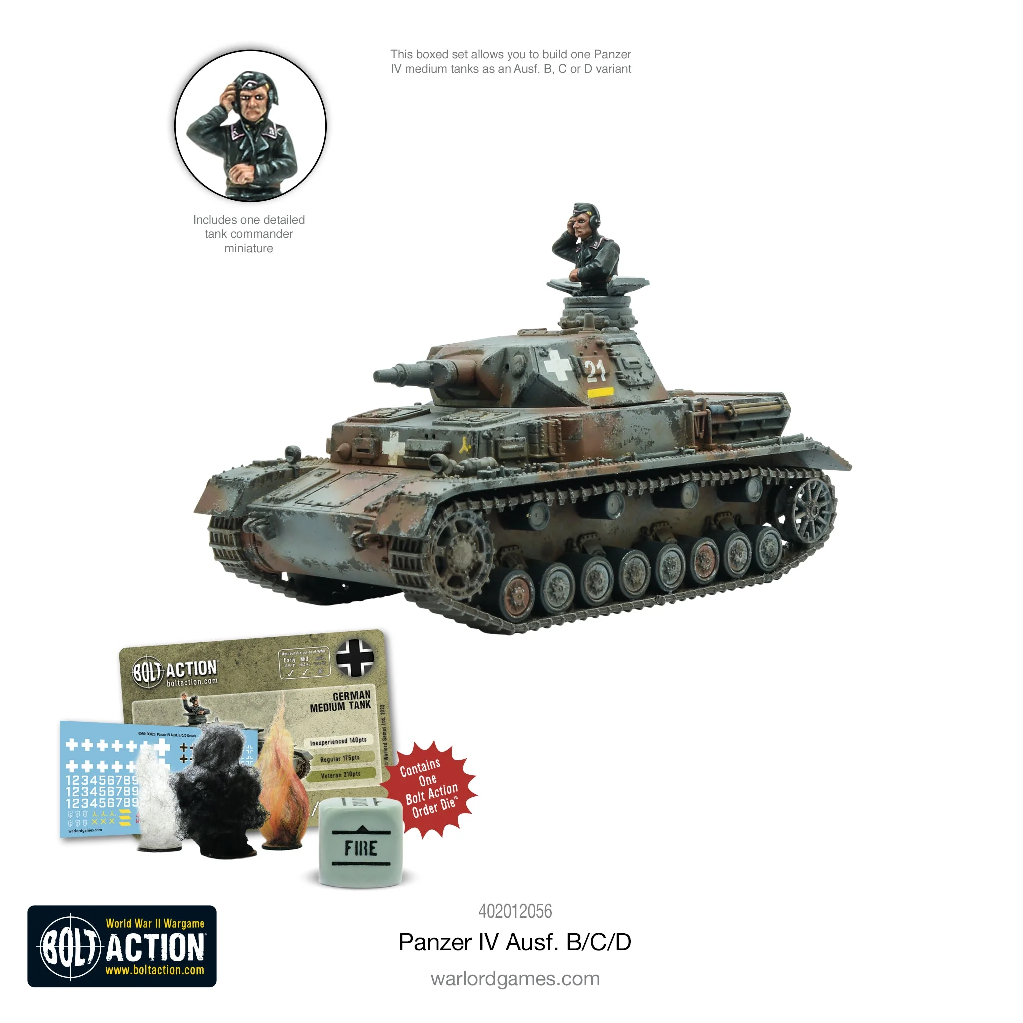 Bolt Action: German: Panzer IV Ausf. B/C/D 