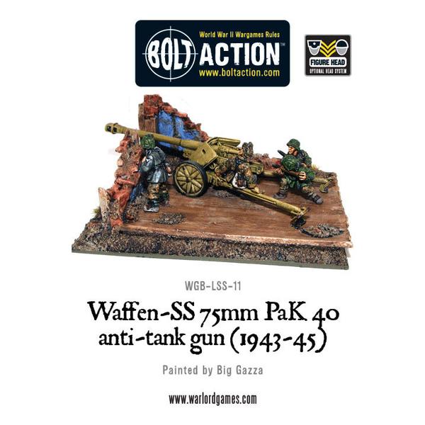 Bolt Action: German: Waffen SS 75mm PaK 40 anti-tank gun (1943-45) 