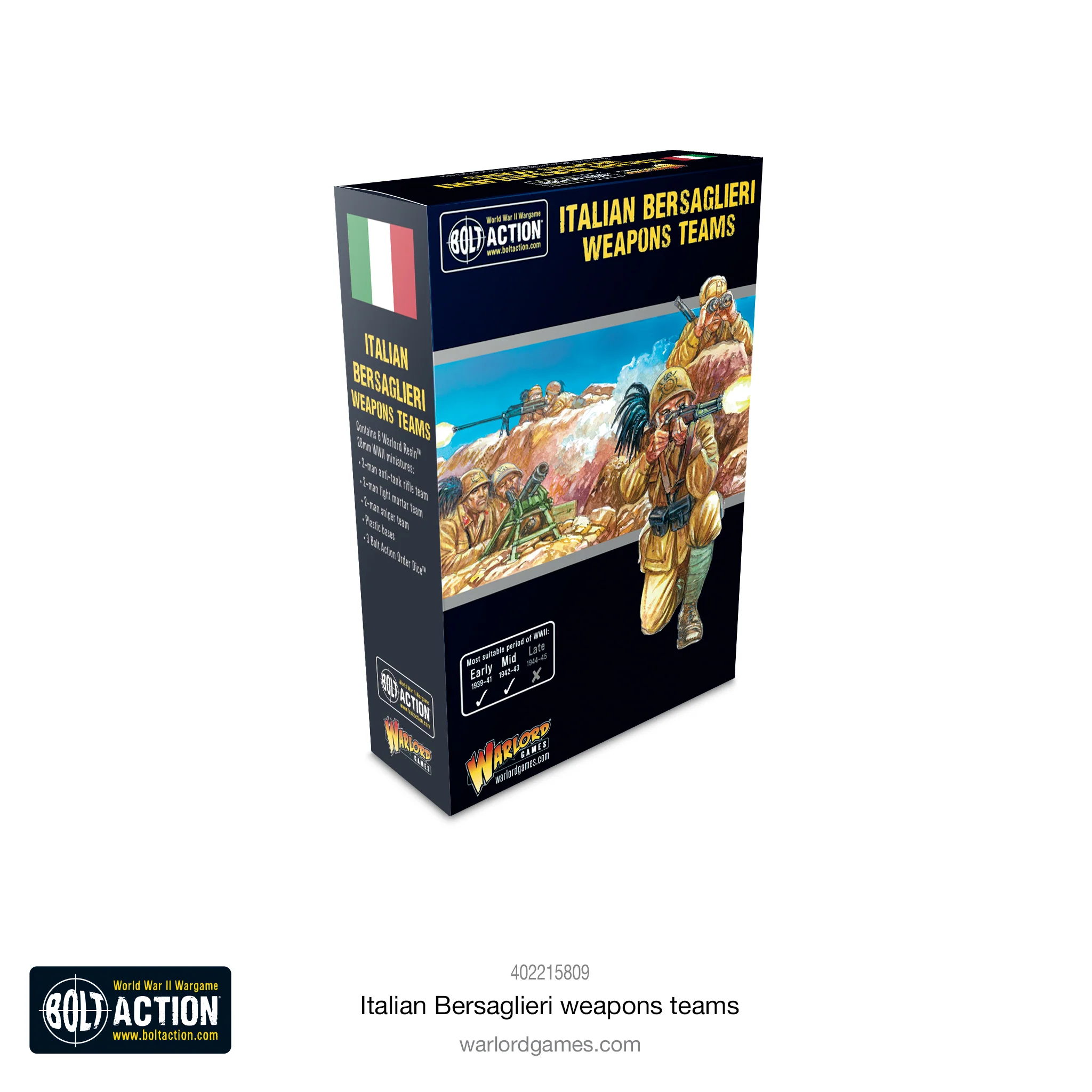 Bolt Action: Italian: Italian Bersaglieri Weapons Teams 