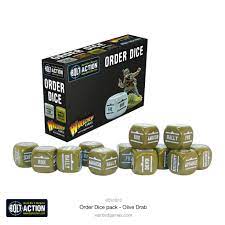 Bolt Action: Orders Dice Pack: Olive Drab 