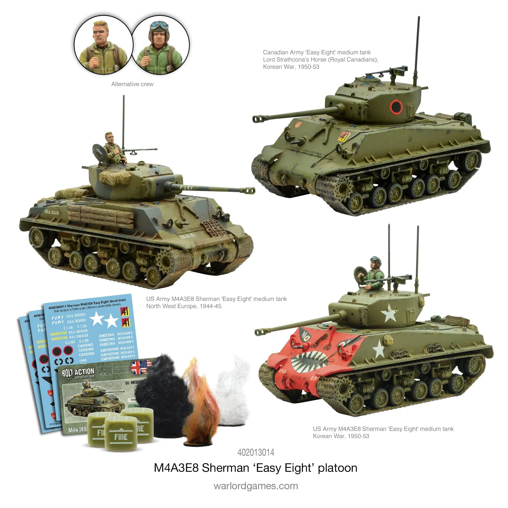 Bolt Action: USA: M4A3E8 Sherman Easy Eight Platoon 