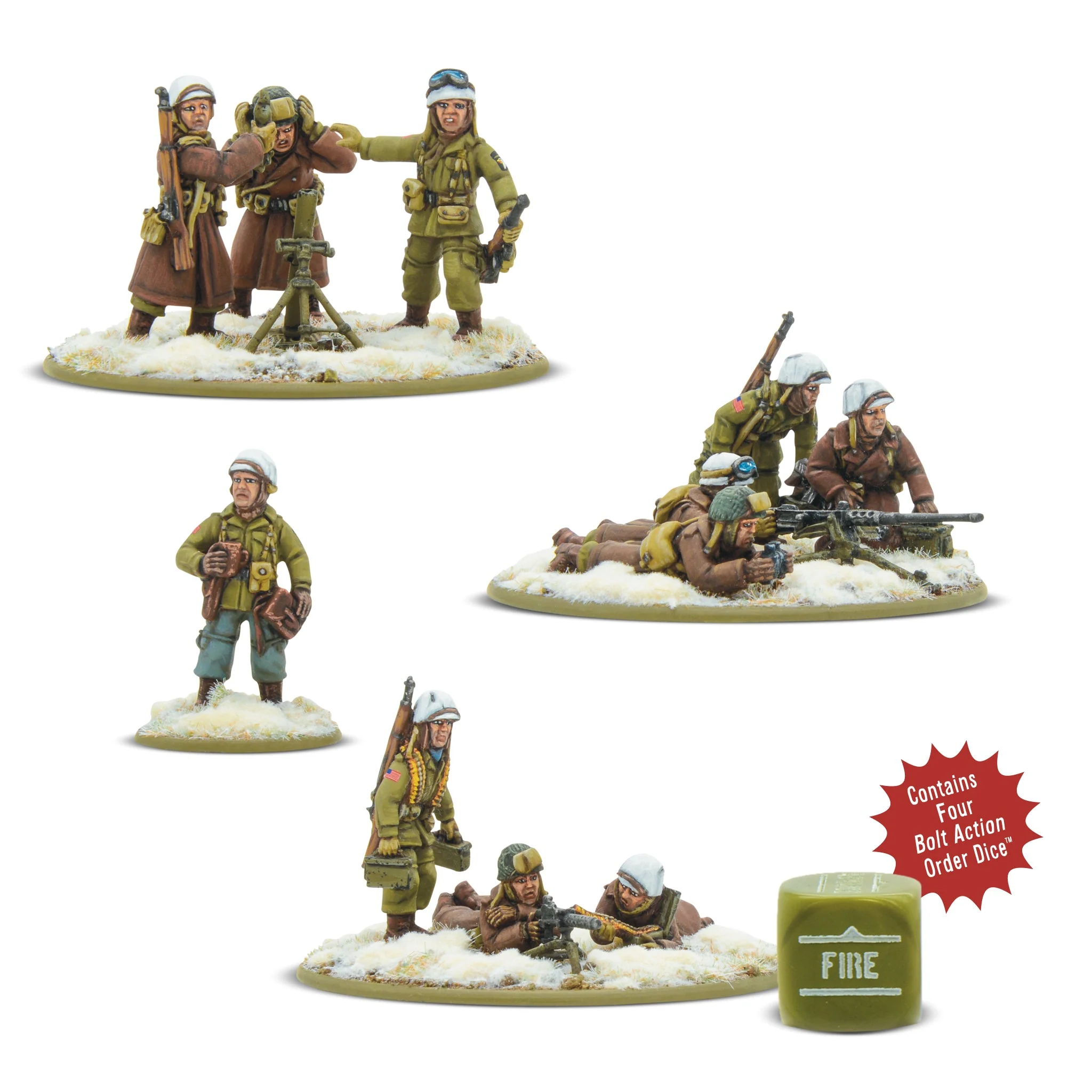 Bolt Action: USA: US Airborne (Winter) Heavy Weapons Platoon 