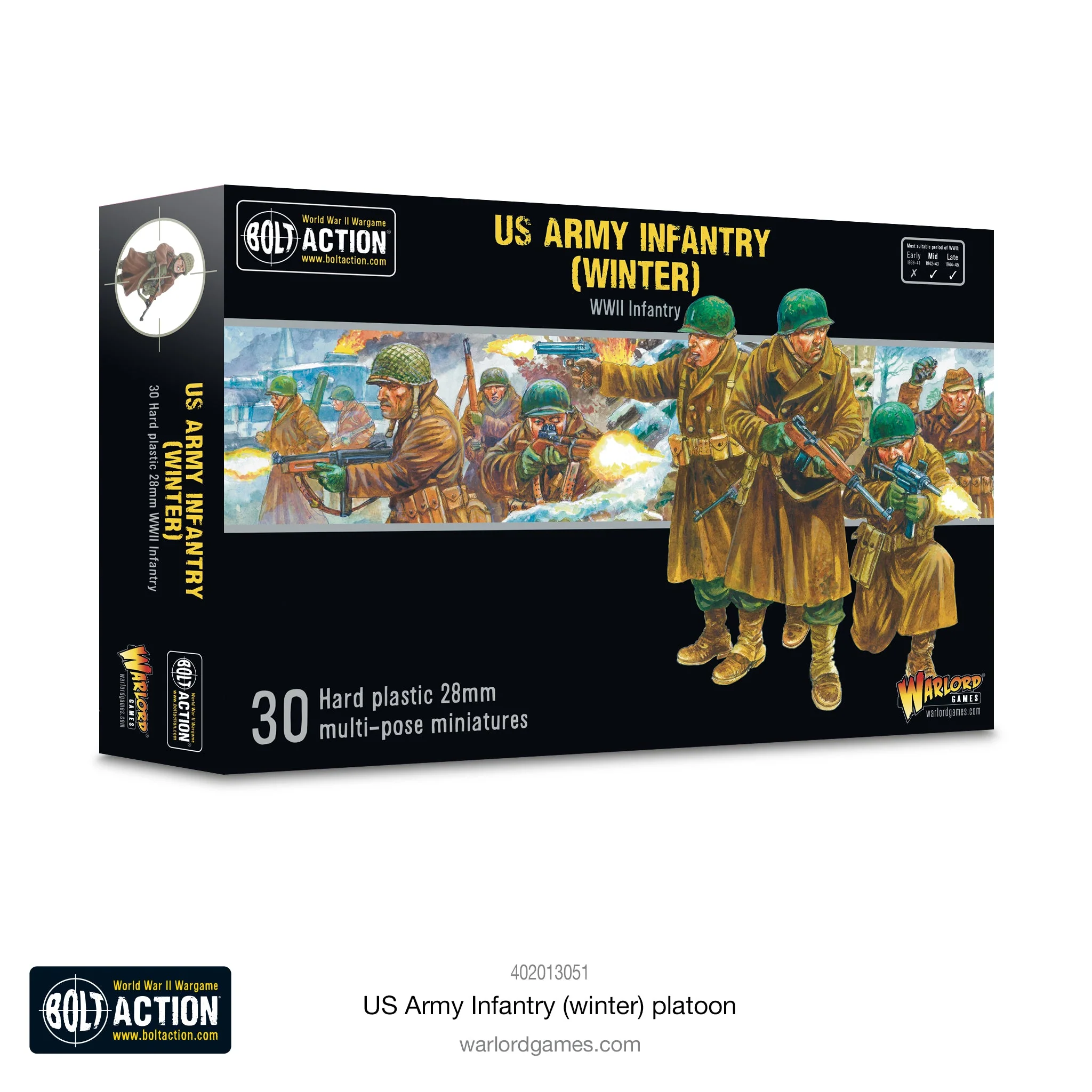 Bolt Action: USA: US Army (Winter) Infantry Platoon 