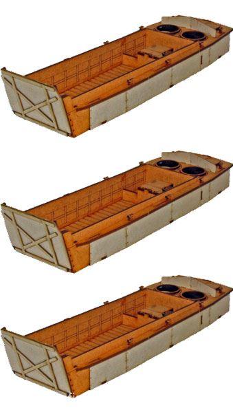 Bolt Action: USA: US LCVP Flotilla 3-Pack 