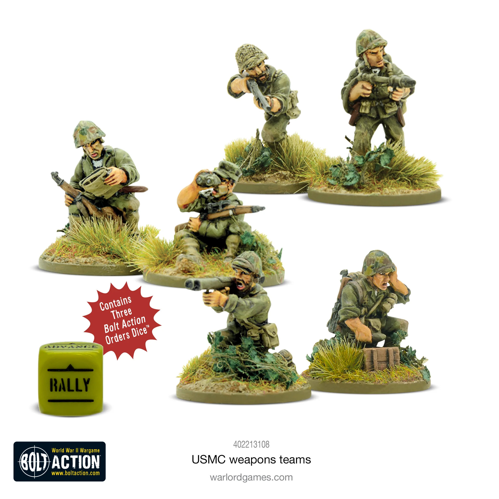Bolt Action: USA: US Marines Weapons Teams 