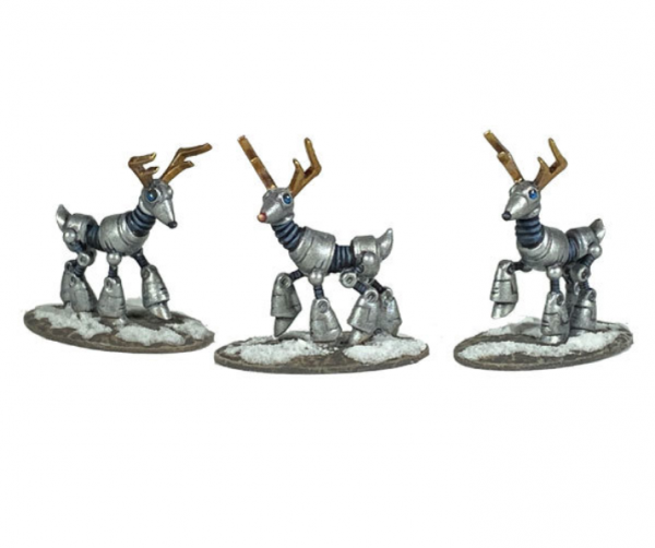 Bombshell Miniatures: Sidekicks - Robot Reindeer Pack 