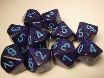 Chessex (25107): D10: Speckled: Cobalt 