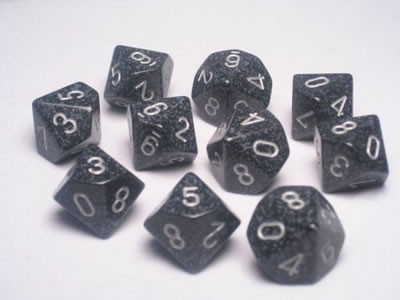 Chessex (25118): D10: Speckled: Ninja 