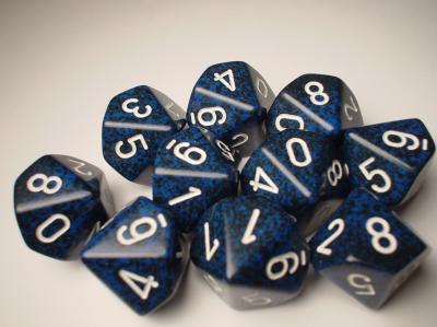 Chessex (25146): D10: Speckled: Stealth 