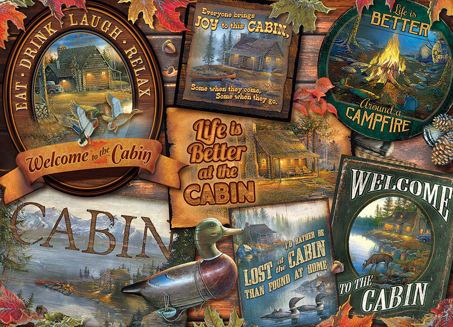 Cobble Hill Puzzles (1000): Cabin Signs 