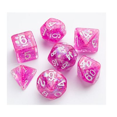 Candy Like Series: Rasberry: RPG Dice Set (7pcs) 