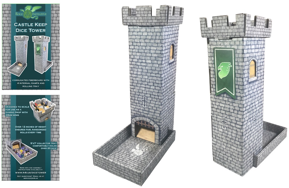 Role 4 Initiative: Castle Keep Dice Tower with 4 Ramps 
