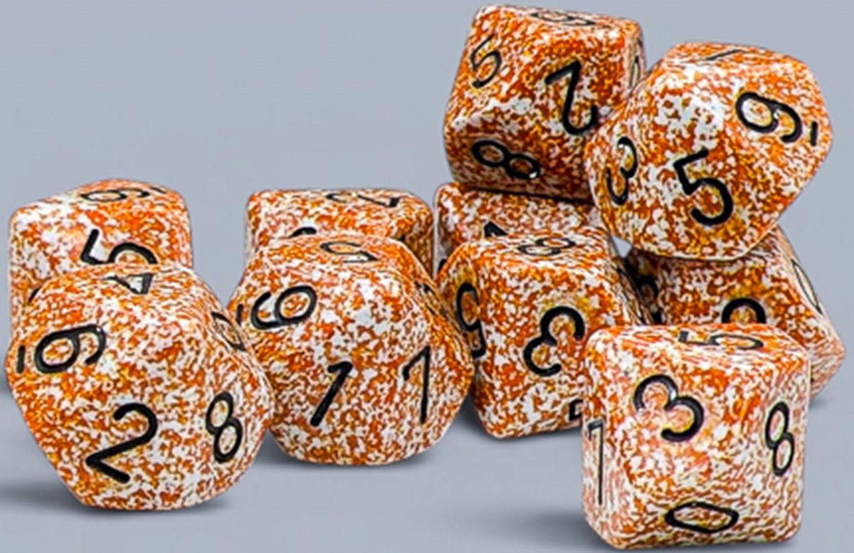 Chessex (25133): D10: Speckled: Rust 
