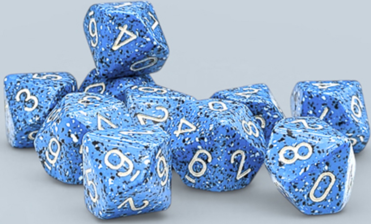 Chessex (25176): D10: Speckled: Ocean Stone 