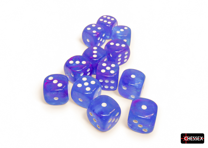 Chessex (27767): D6: 16mm: Nebula: AURA/WHITE LUMINARY 