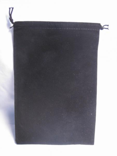 Chessex Velour/Suedecloth Dice Bags: Large (5"x7") Black 