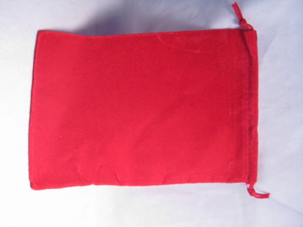 Chessex Velour/Suedecloth Dice Bags: Large (5"x7") Red 