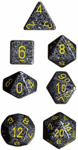Chessex (25328): Polyhedral 7-Die Set: Speckled: Urban Camo 