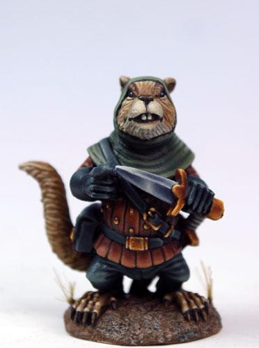 Dark Sword Miniatures: Critter Kingdoms- Chet, Field Squirrel Rogue 