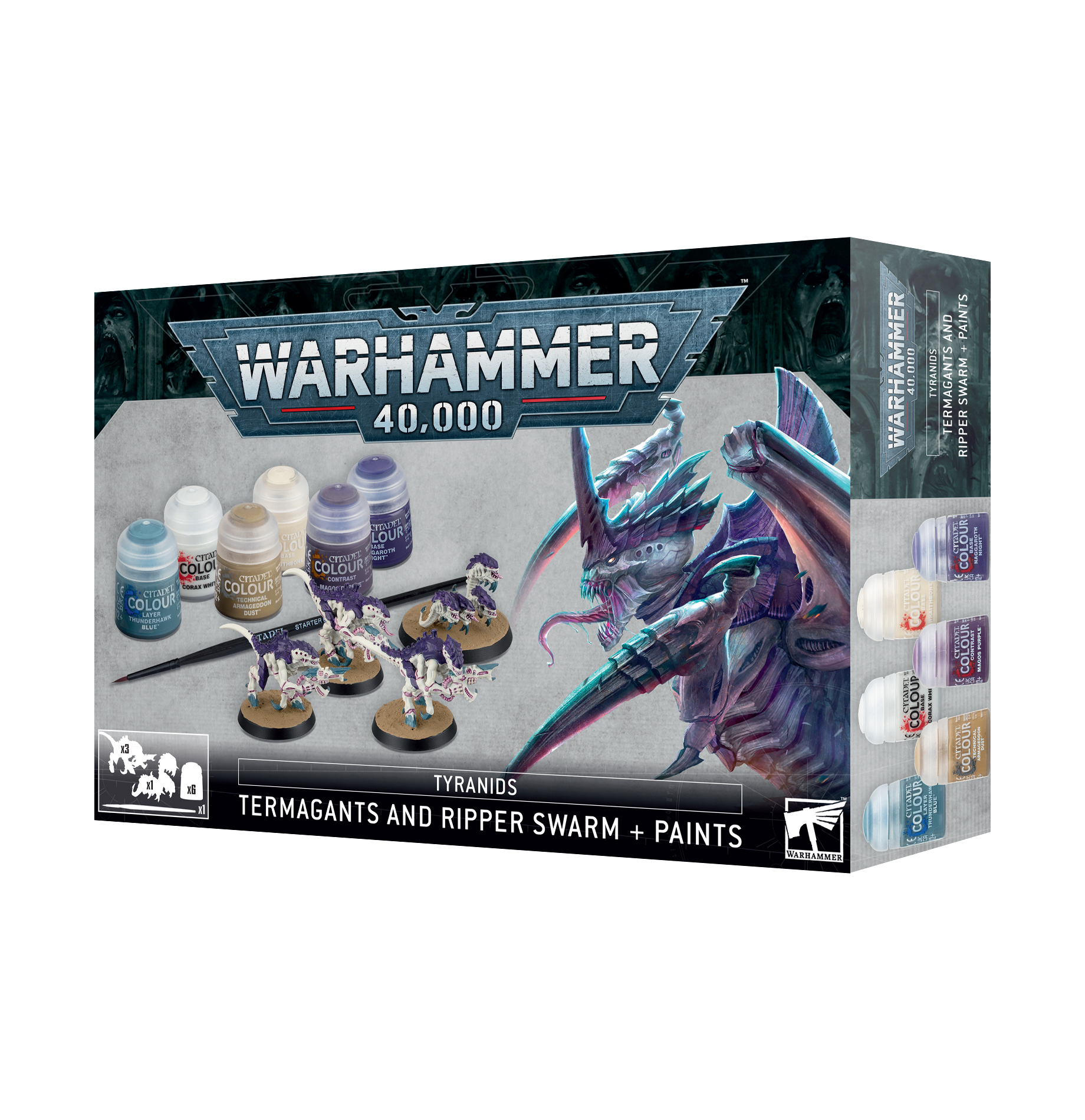 Warhammer 40,000: Tyranid: Termigants & Ripper Swarm Paint Set 