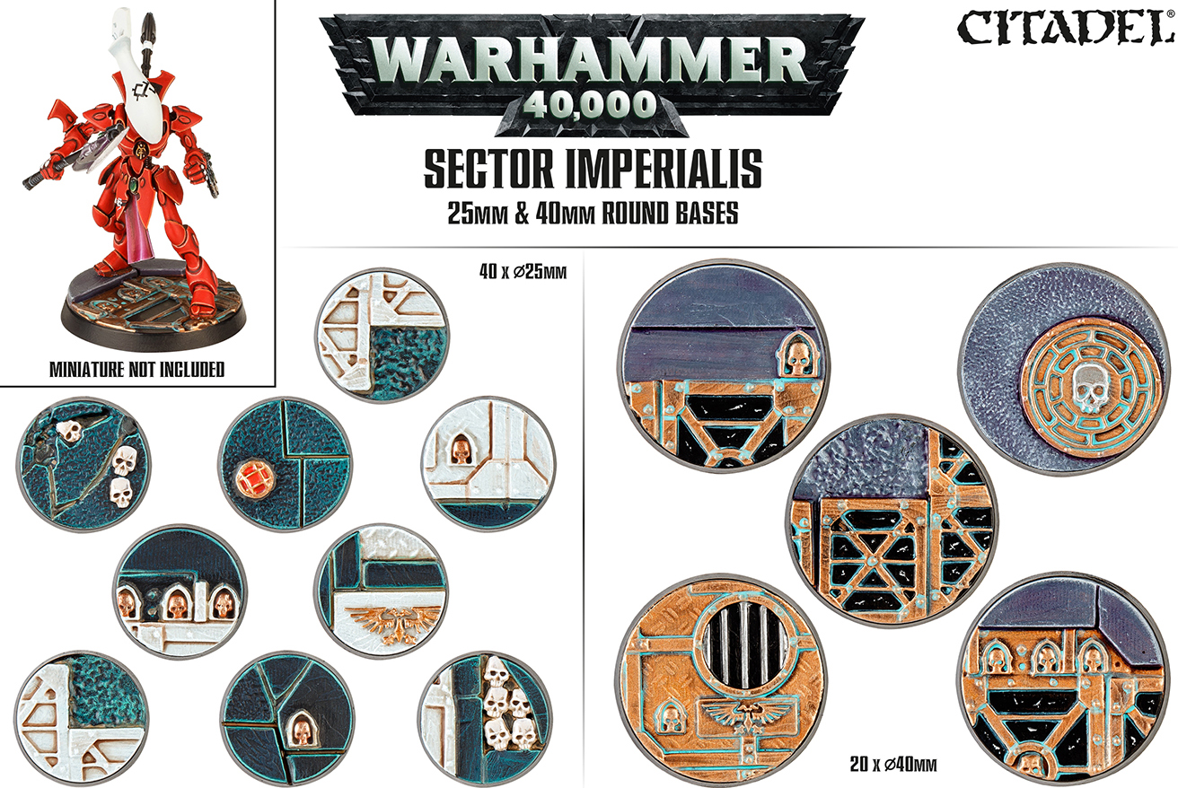 Citadel: Sector Imperialis: 25mm & 40mm Round Bases 