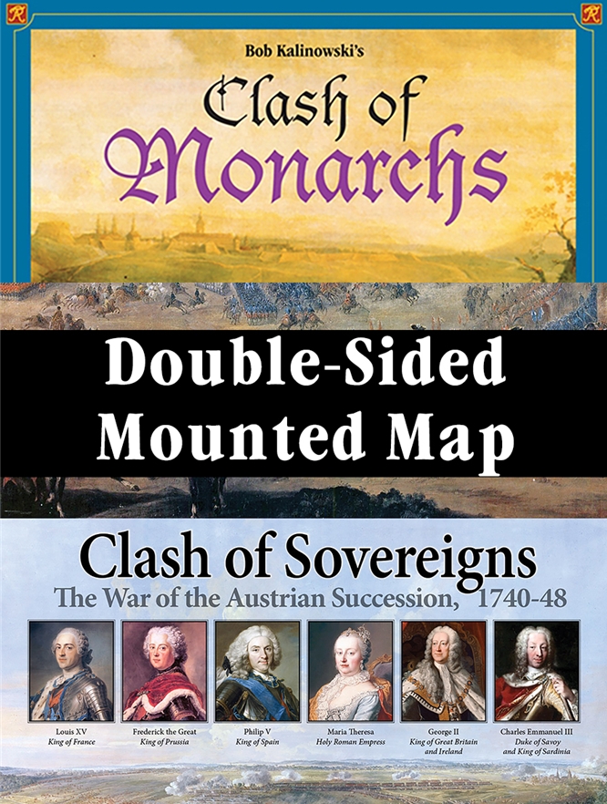 Clash of Sovereigns: Clash of Monarchs Mounted Map 
