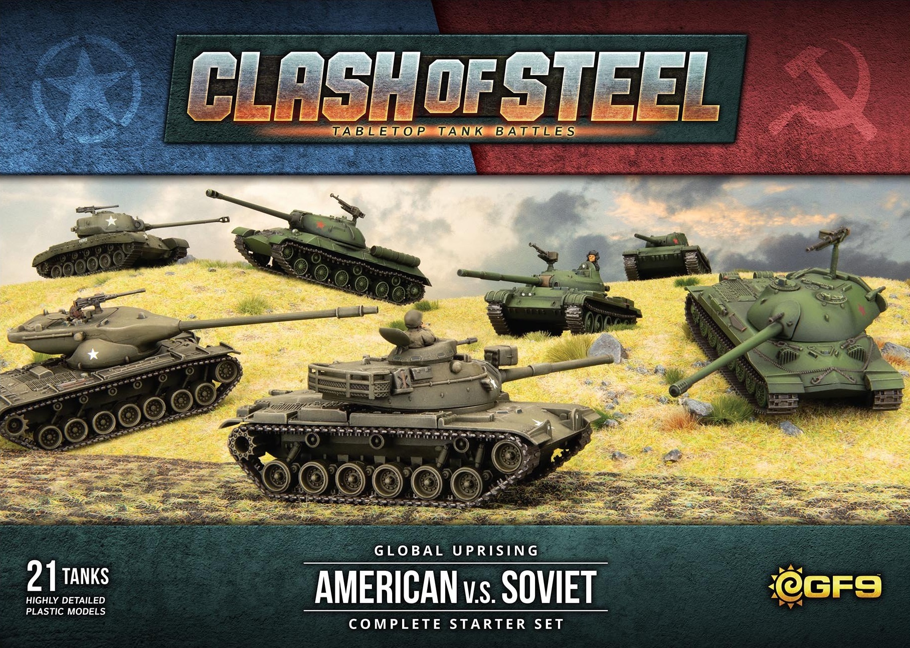Clash of Steel: GLOBAL UPRISING AMERICAN VS SOVIET COMPLETE STARTER SET 