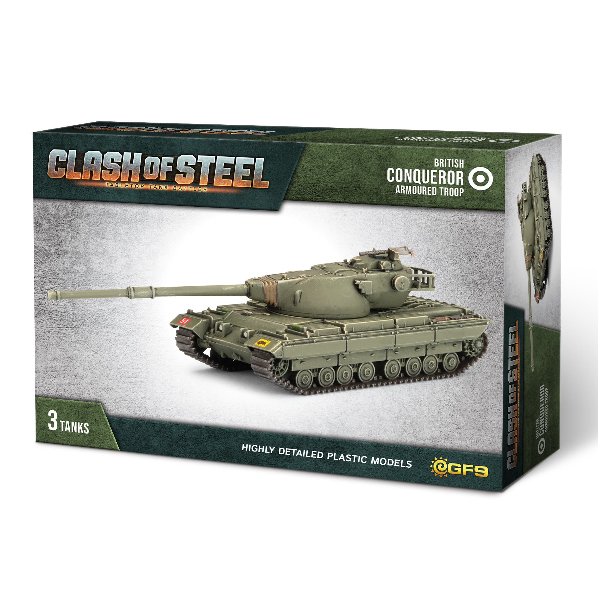 Clash of Steel: War of Unification: British Conqueror Heavy Tank Troop 