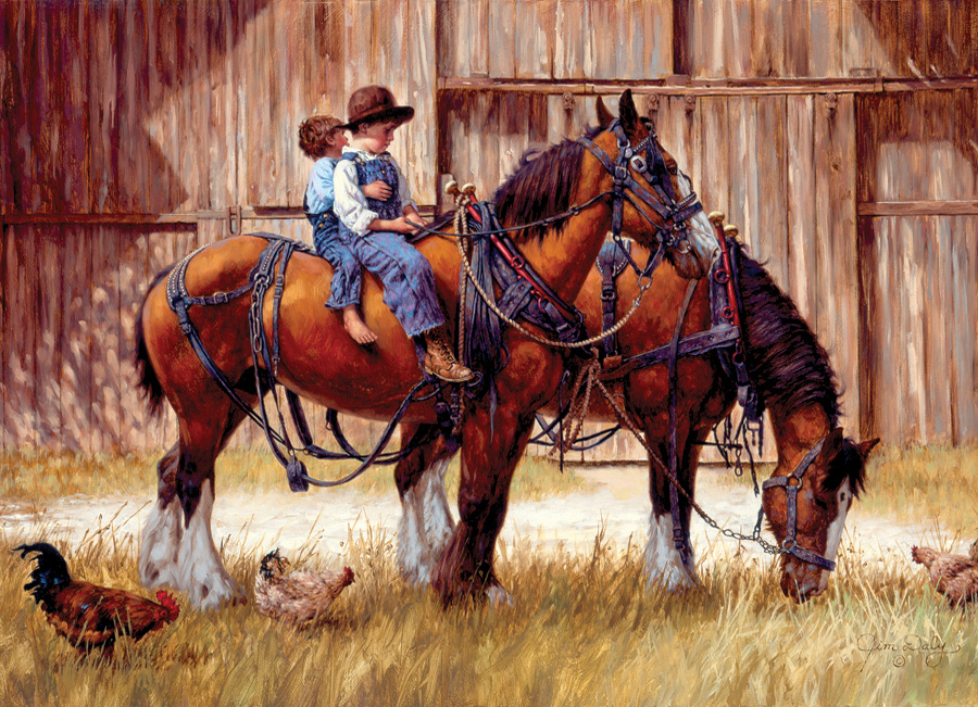 Cobble Hill Puzzles (1000): Back to the Barn 