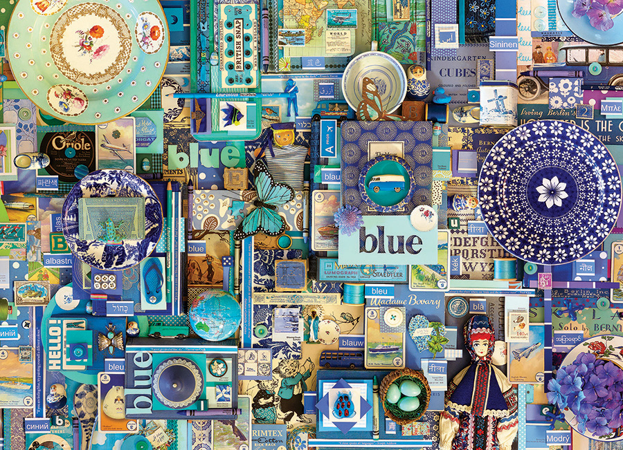Cobble Hill Puzzles (1000): Blue 