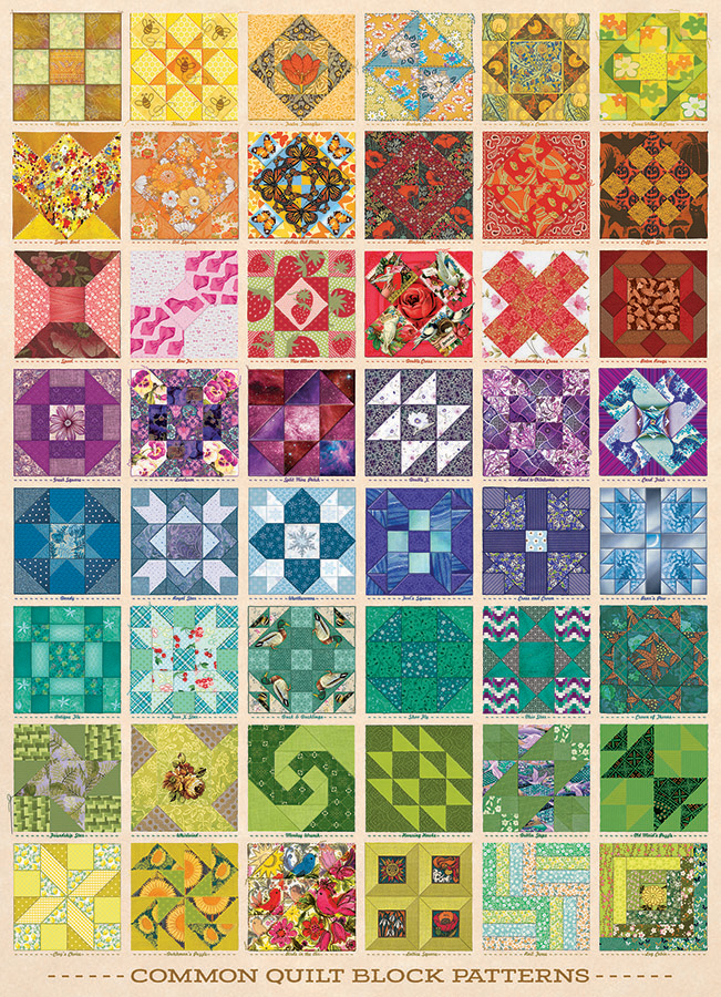 Cobble Hill Puzzles (1000): Common Quilt Blocks 