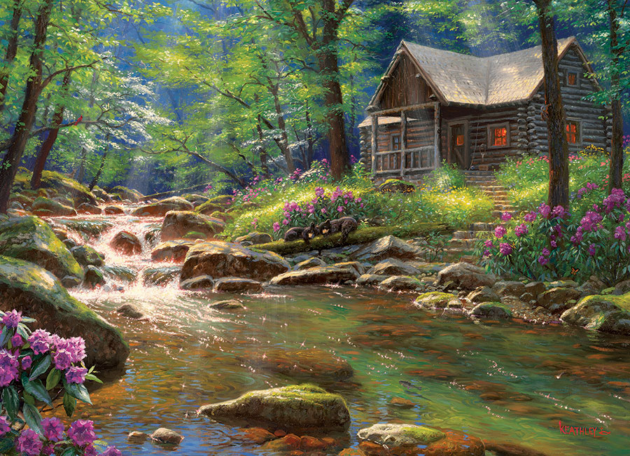 Cobble Hill Puzzles (1000): Fishing Cabin 