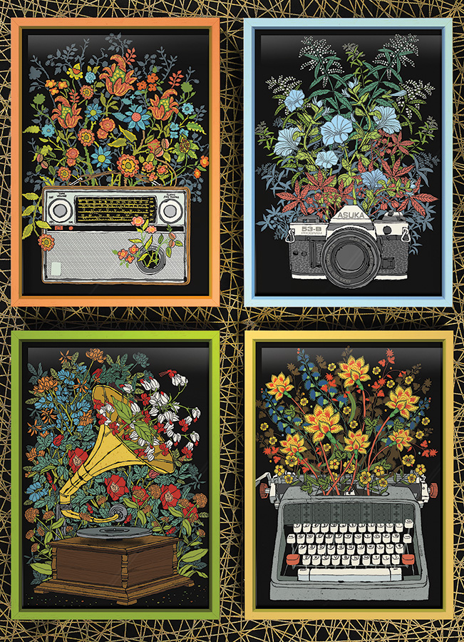 Cobble Hill Puzzles (1000): Floral Objects 