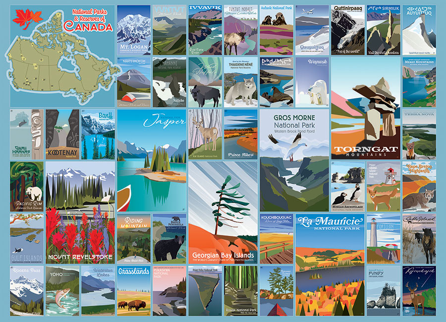 Cobble Hill Puzzles (1000): National Parks and Reserves of Canada 