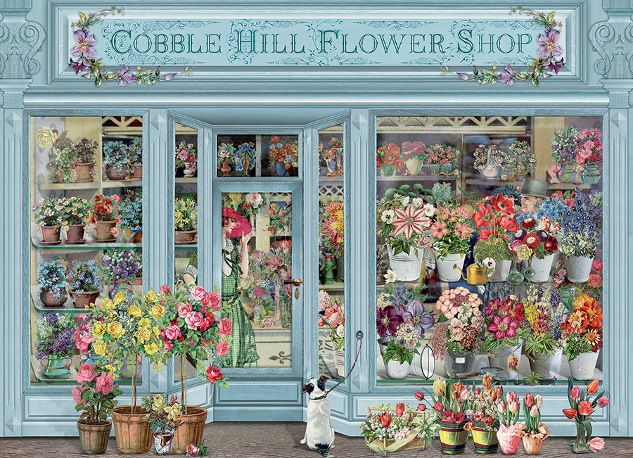 Cobble Hill Puzzles (1000): Parisian Flowers 