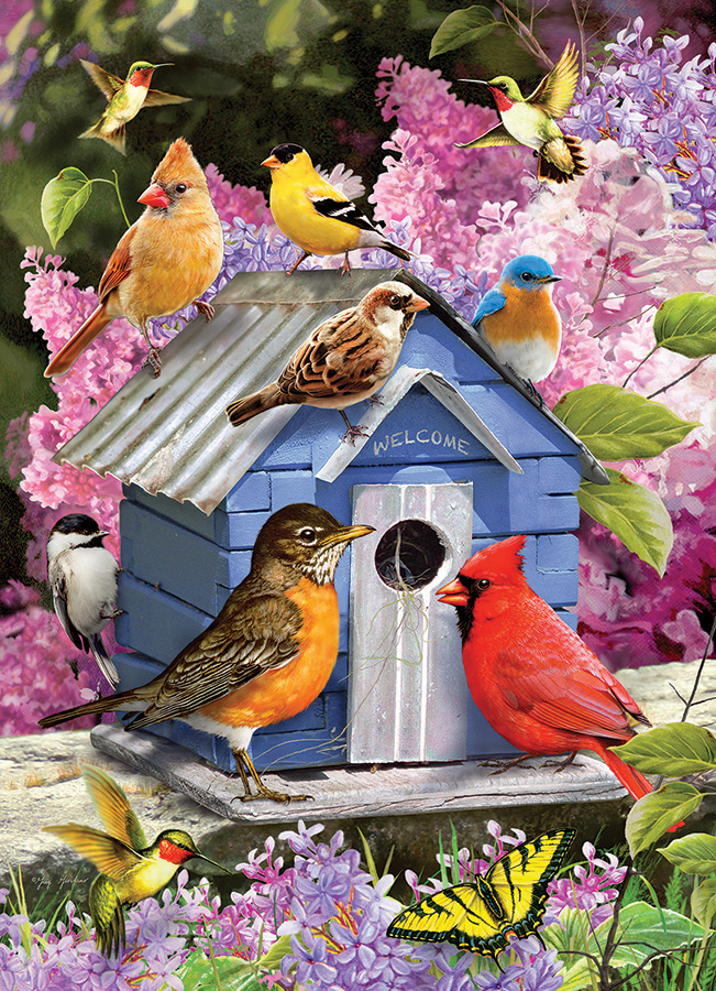 Cobble Hill Puzzles (1000): Spring Birdhouse 