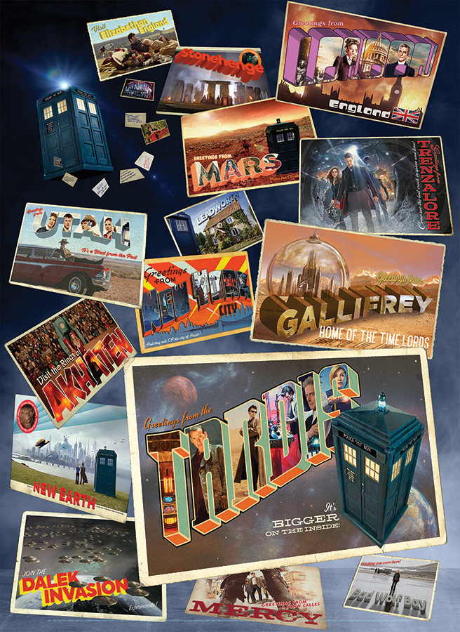 Cobble Hill Puzzles (1000): Doctor Who: Postcards 