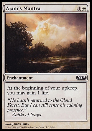 MTG: Core Set 2011 002: Ajanis Mantra 