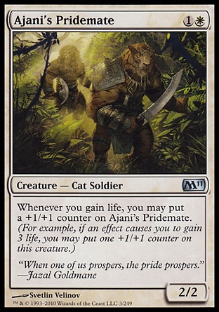 MTG: Core Set 2011 003: Ajanis Pridemate 