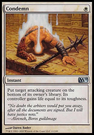 MTG: Core Set 2011 011: Condemn 