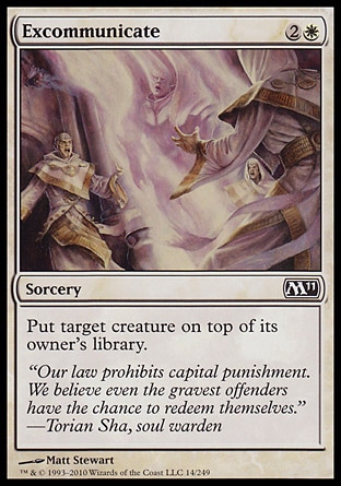 MTG: Core Set 2011 014: Excommunicate 
