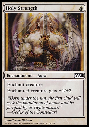 MTG: Core Set 2011 016: Holy Strength 