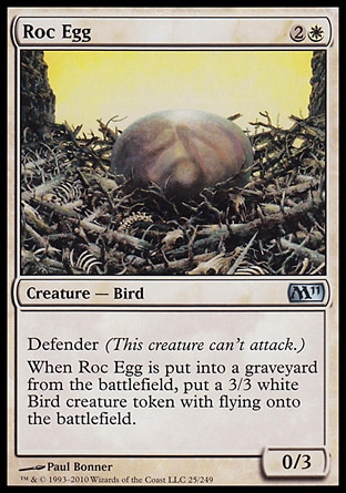 MTG: Core Set 2011 025: Roc Egg (FOIL) 