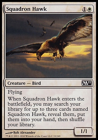 MTG: Core Set 2011 033: Squadron Hawk 