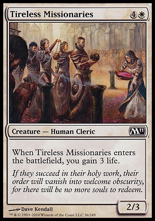 MTG: Core Set 2011 036: Tireless Missionaries 