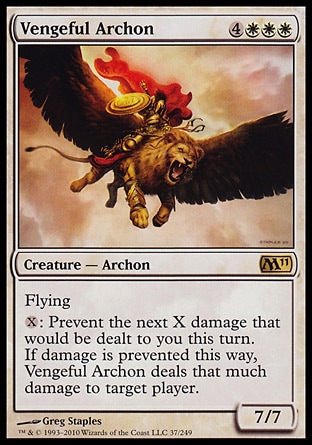 MTG: Core Set 2011 037: Vengeful Archon 