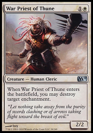MTG: Core Set 2011 038: War Priest of Thune 